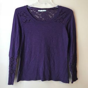 Maurices long sleeved top- purple